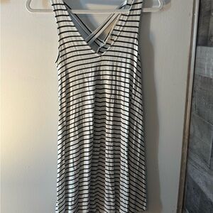 American Eagle Outfitters Black and White Striped Top